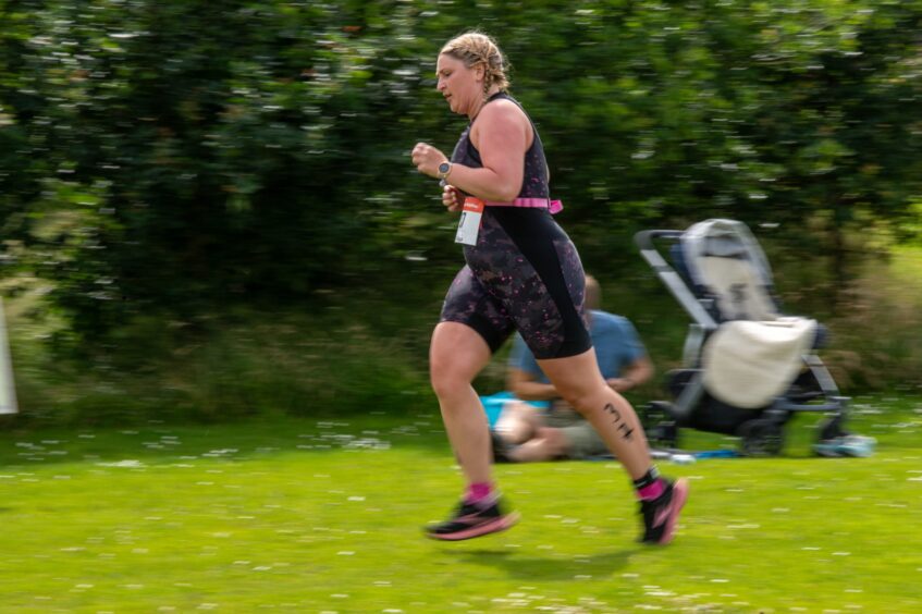 Action shots from Forfar triathlon.