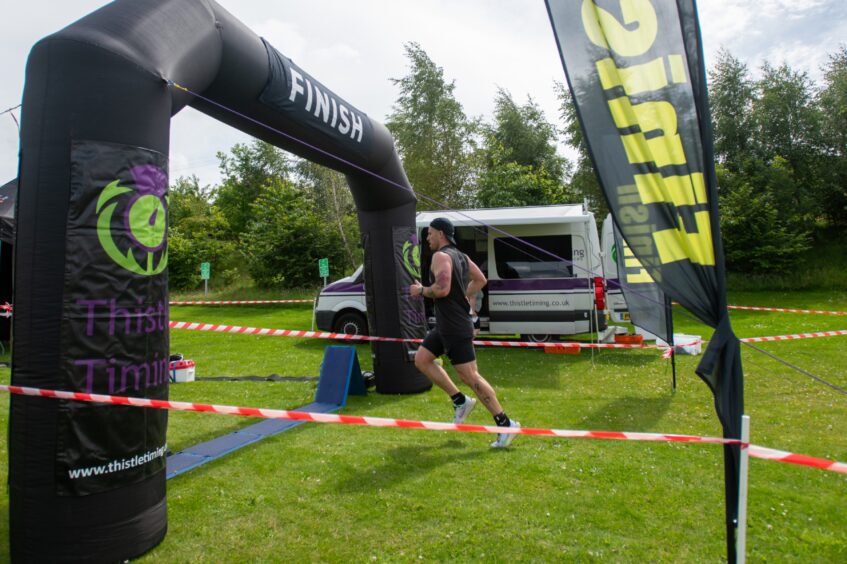 Action shots from Forfar triathlon.