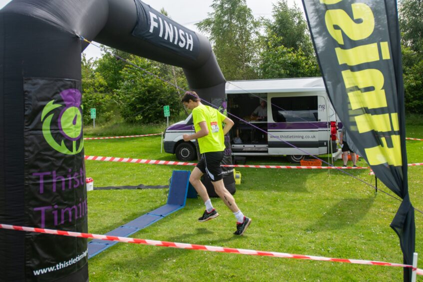 Action shots from Forfar triathlon.