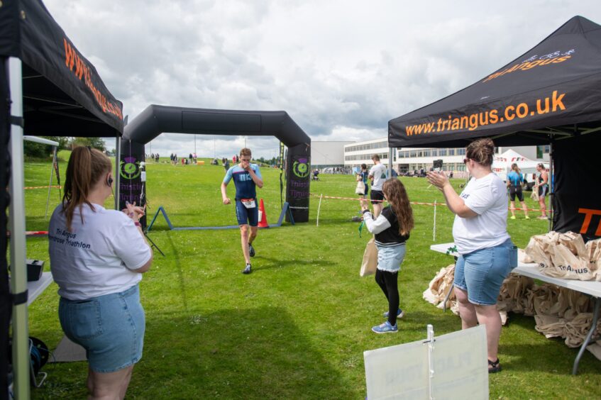 Action shots from Forfar triathlon.