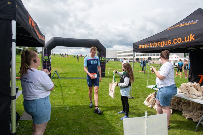 Action shots from Forfar triathlon.