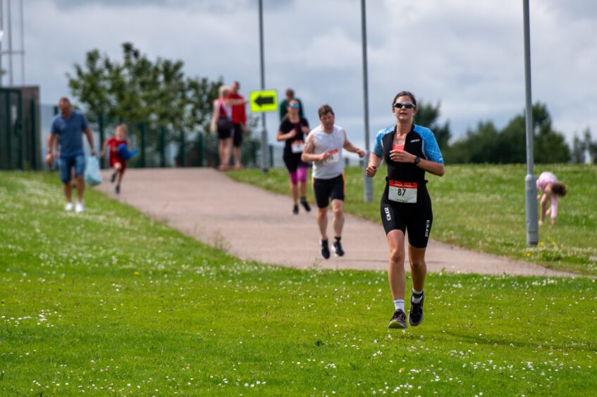 Action shots from Forfar triathlon.