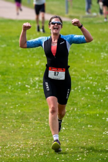 Action shots from Forfar triathlon.