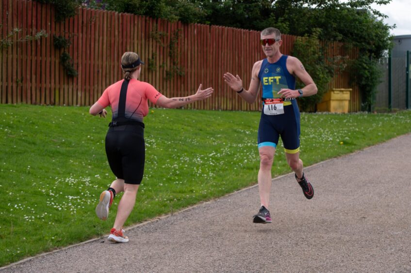 Action shots from Forfar triathlon.