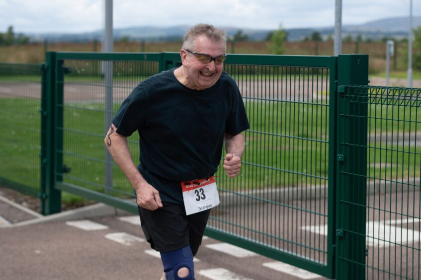 Action shots from Forfar triathlon.