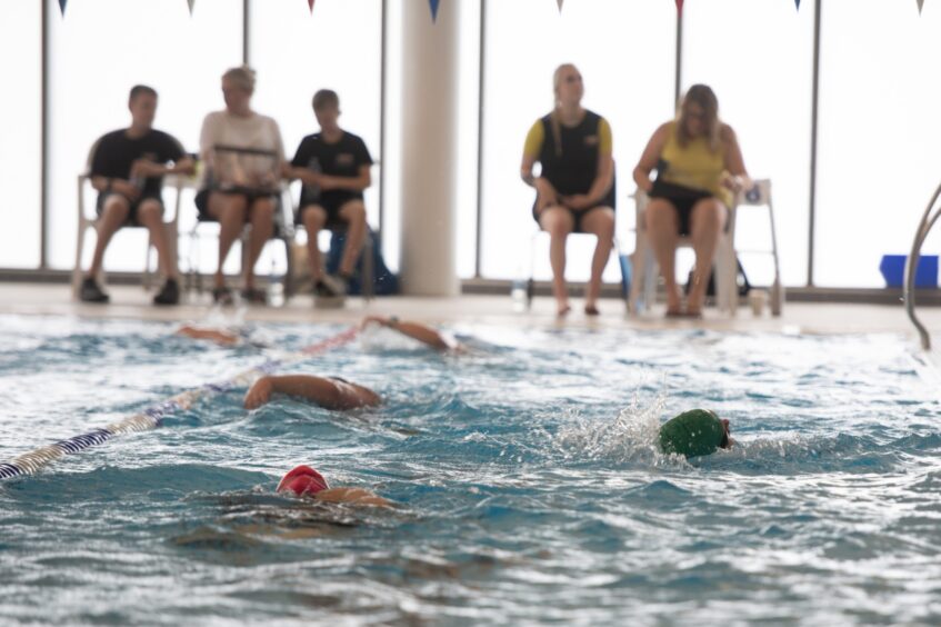 Action shots from Forfar triathlon.