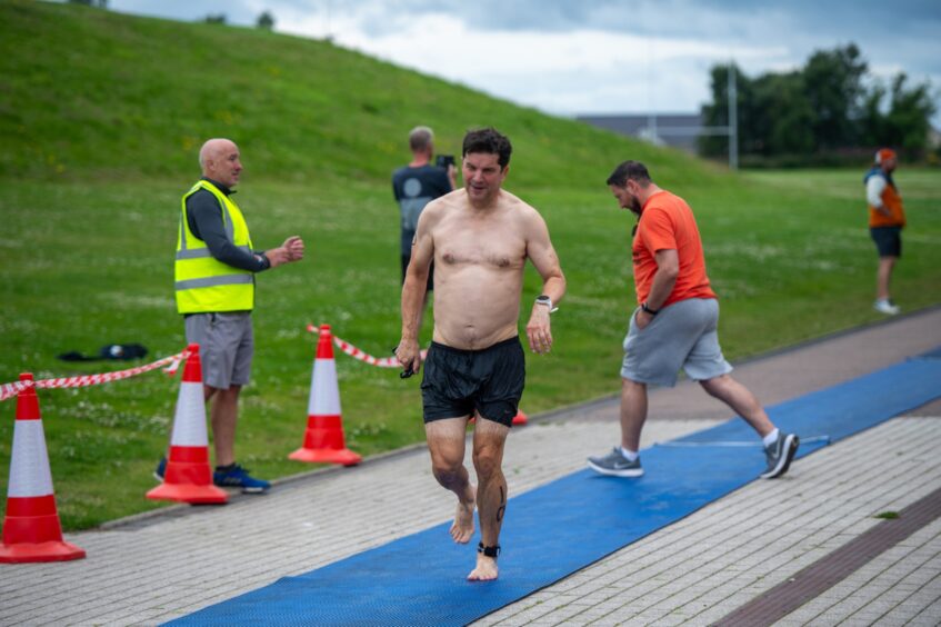 Action shots from Forfar triathlon.