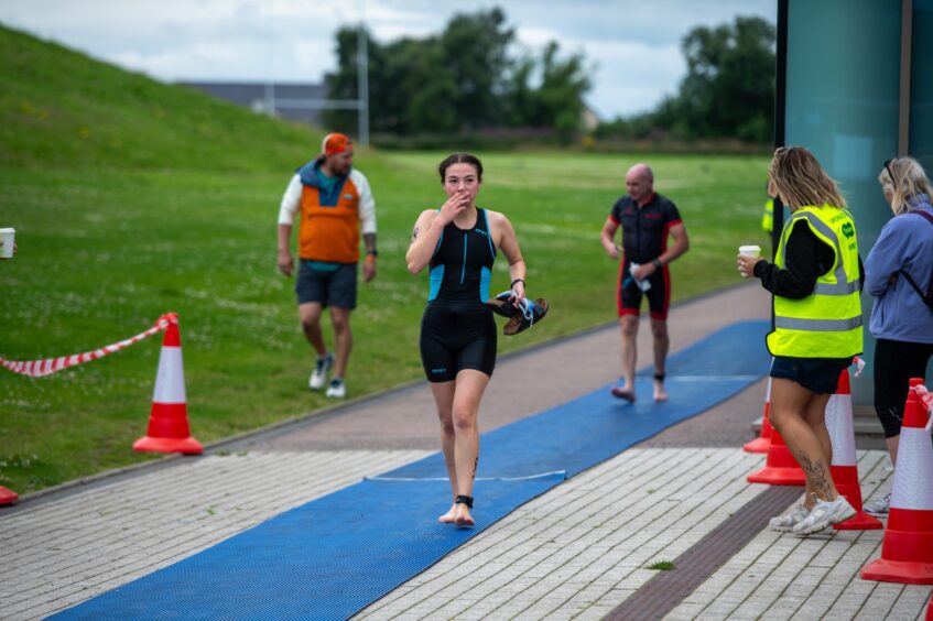 Action shots from Forfar triathlon.