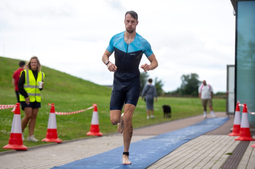 Action shots from Forfar triathlon.