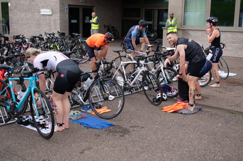 Action shots from Forfar triathlon.