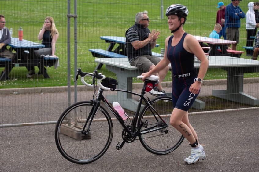 Action shots from Forfar triathlon.