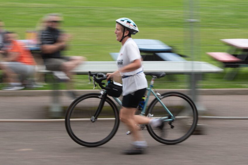 Action shots from Forfar triathlon.