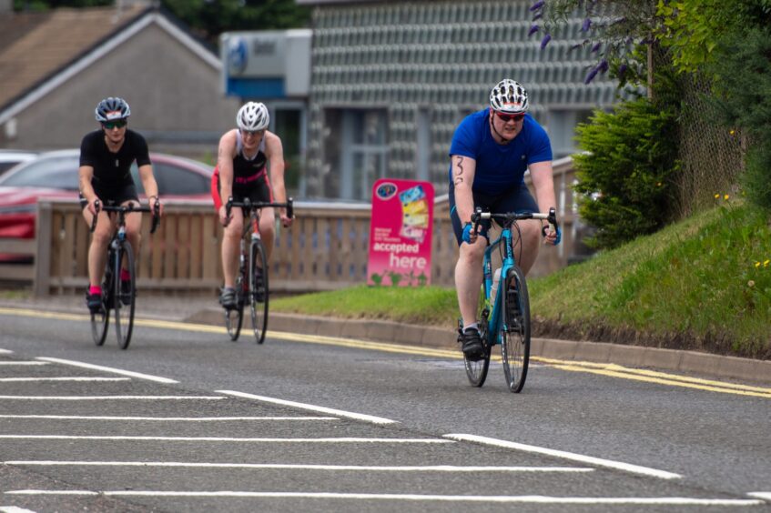 Action shots from Forfar triathlon.