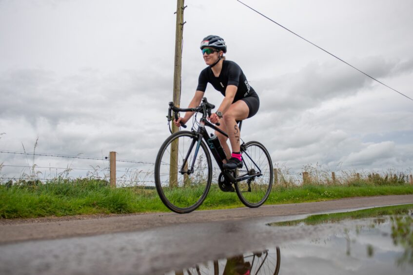 Action shots from Forfar triathlon.