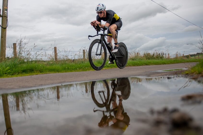 Action shots from Forfar triathlon.