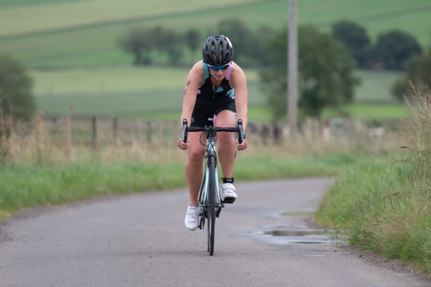 Action shots from Forfar triathlon.