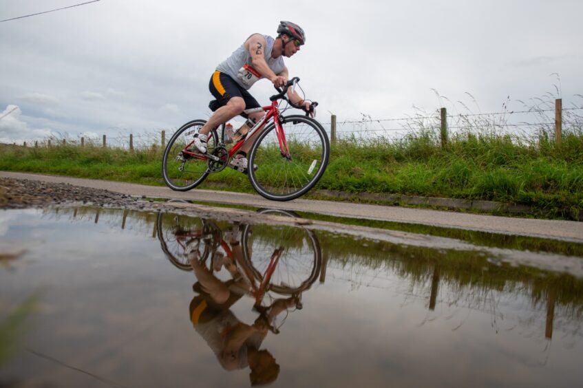 Action shots from Forfar triathlon.