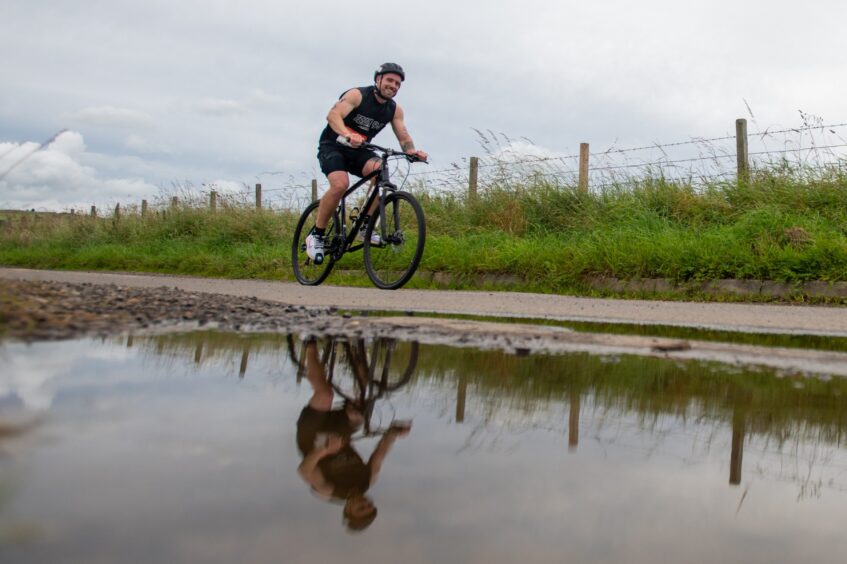 Action shots from Forfar triathlon.