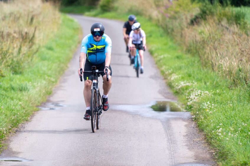 Action shots from Forfar triathlon.