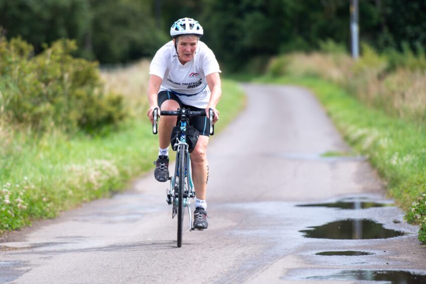 Action photos from Forfar triathlon.