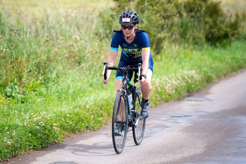 Action shots from Forfar triathlon.