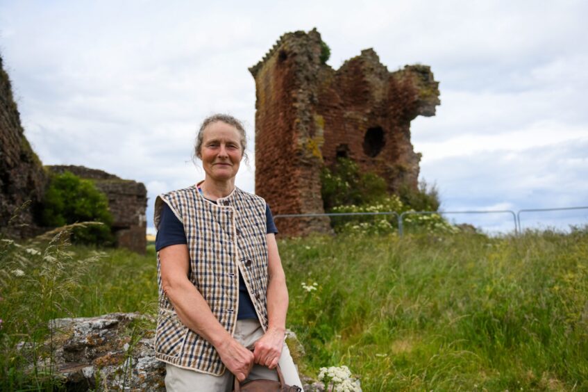 Carol Evans gives tours around Red Castle. Image: Kim Cessford. 