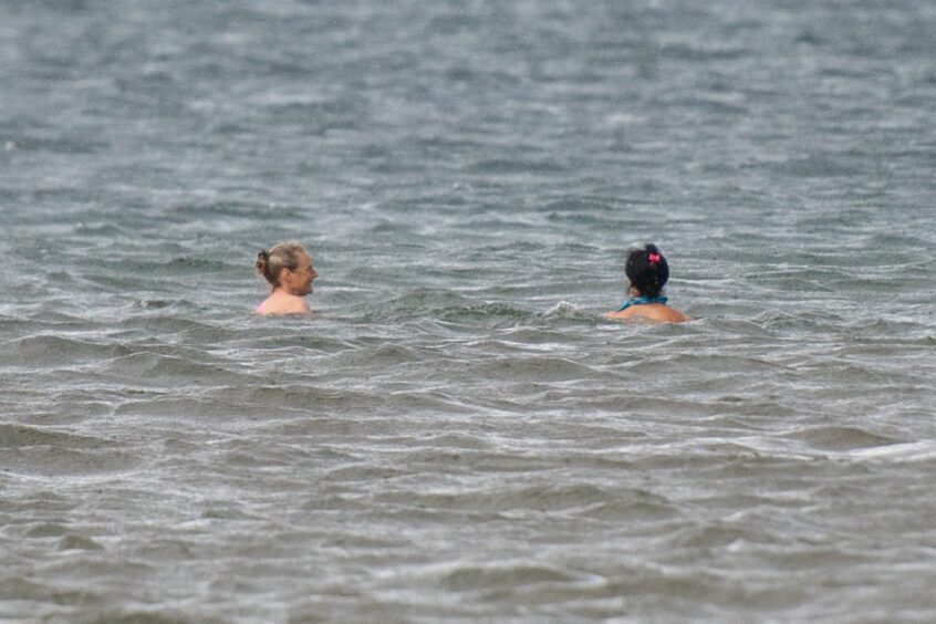 Carol and Gayle enjoy a dip. Image: Kim Cessford. 