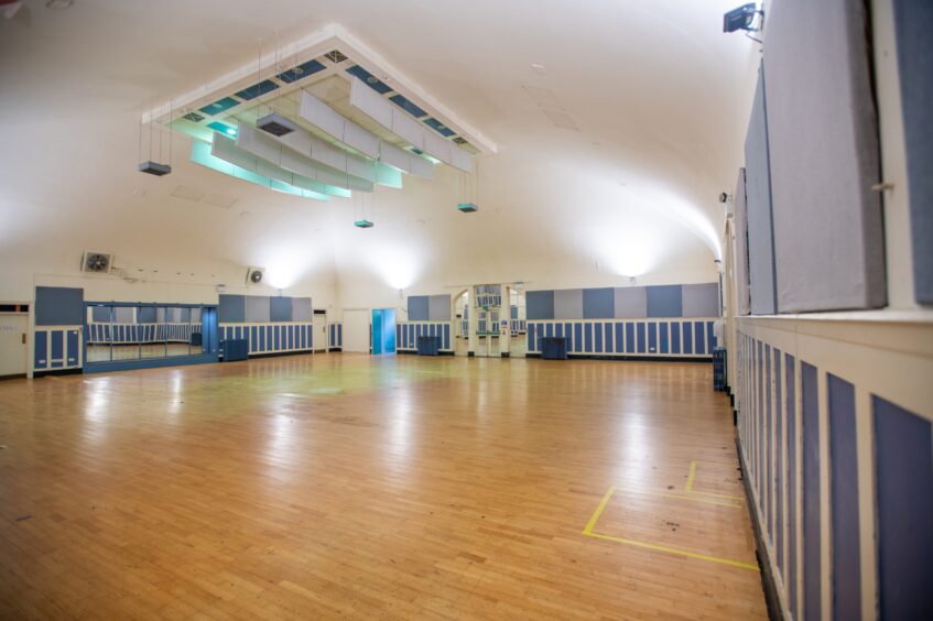 Rodney pavilion gym interior