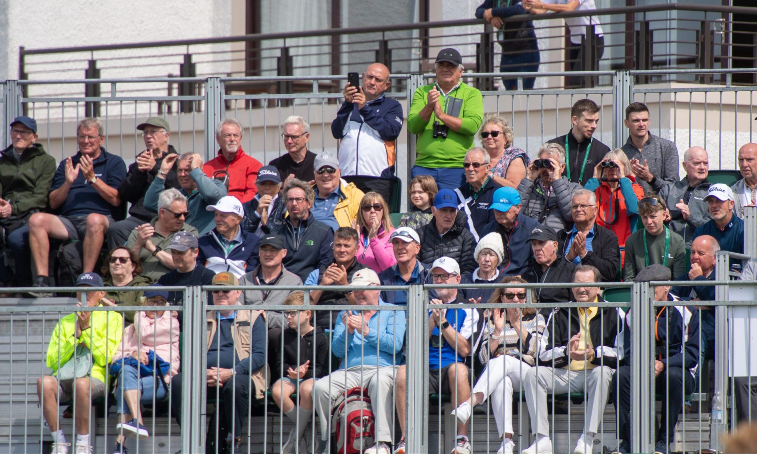 Grandstand above the 1st tee, Carnoustie Golf Links. Image: Kim Cessford / DC Thomson