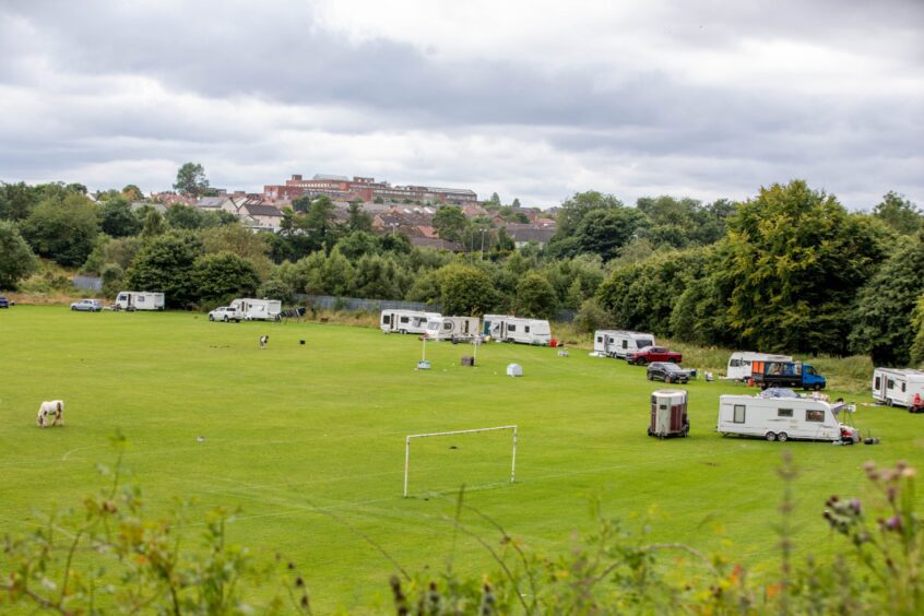 Travellers Drumgeith Football pitches