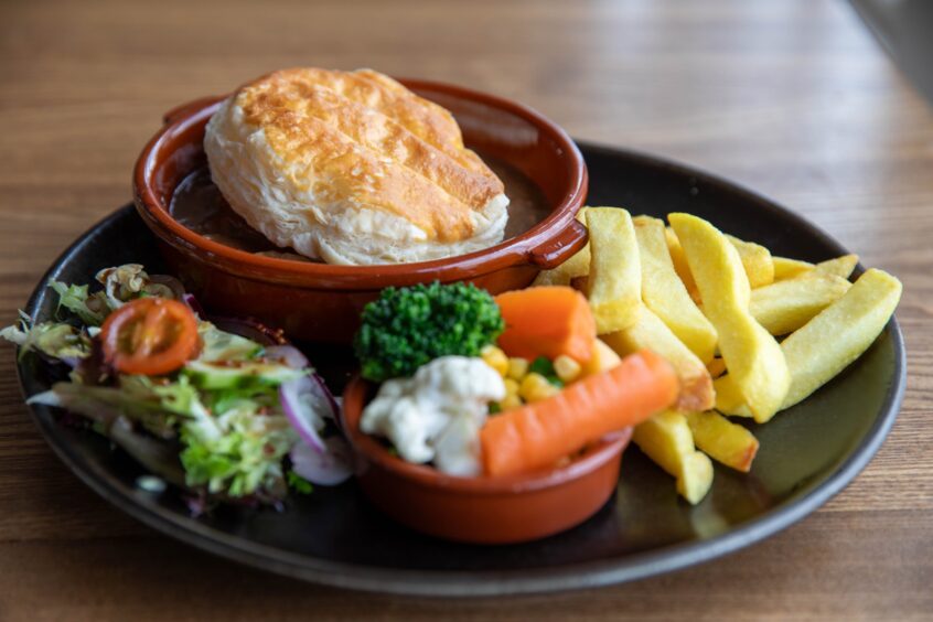 The homemade steak pie at Boat Brae. 