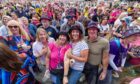 music fans at Rewind festival at Scone