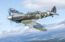 The Spitfire in the skies over Perthshire.