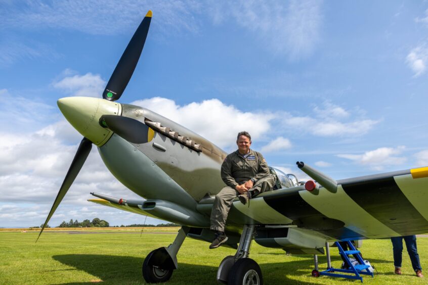 Spitfire pilot, Neil Parkinson.