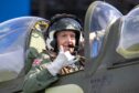 Spitfire flights from Scone Airport near Perth took pace today where fans of the aircraft were able to pay to have a half hour flights across the Perthshire landscape. Image: Kenny Smith/DC Thomson