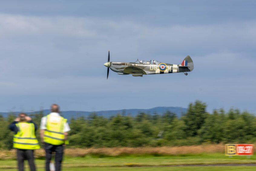 Spitfire takes off.