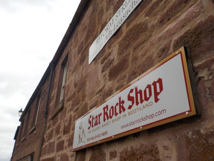 Kirriemuir's Star Rock Shop.