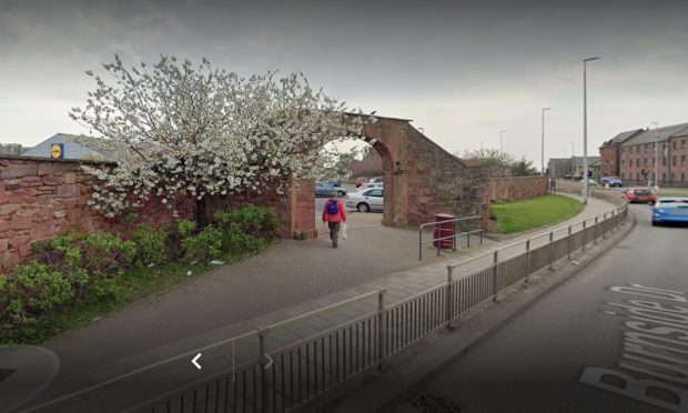 The Lidl arch at its Arbroath store will stay. Image: Google Maps