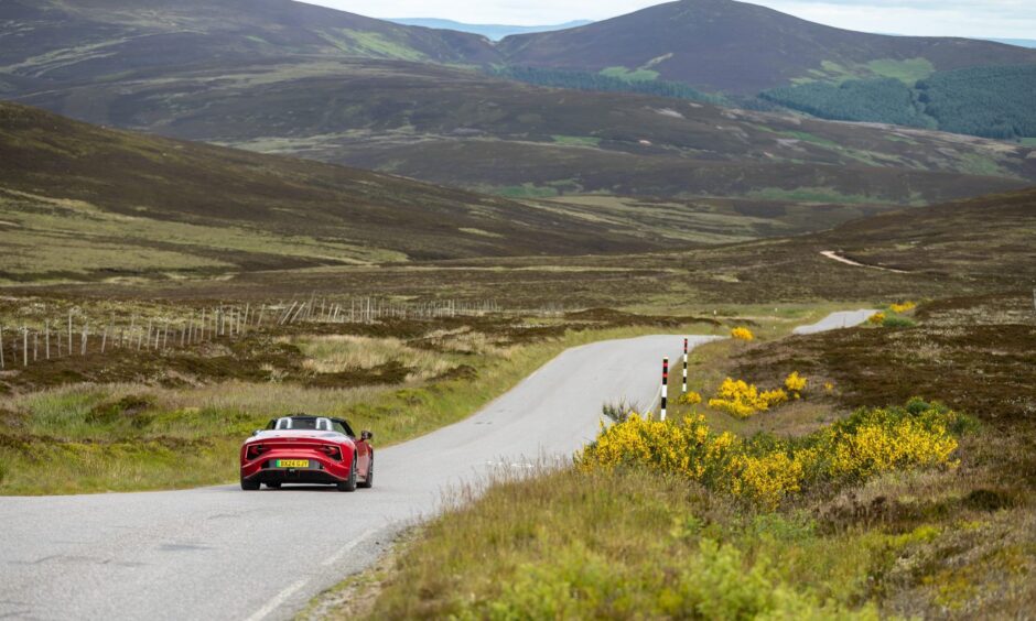 This Edzell loop takes in Braemar, Balmoral and Glenshee.