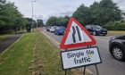 The roadworks on Arbroath Road. Image: Andrew Robson/DC Thomson