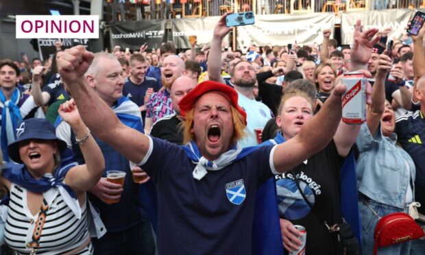 Scotland fans before the opening match against Germany. Image: Robert Perry/PA Wire