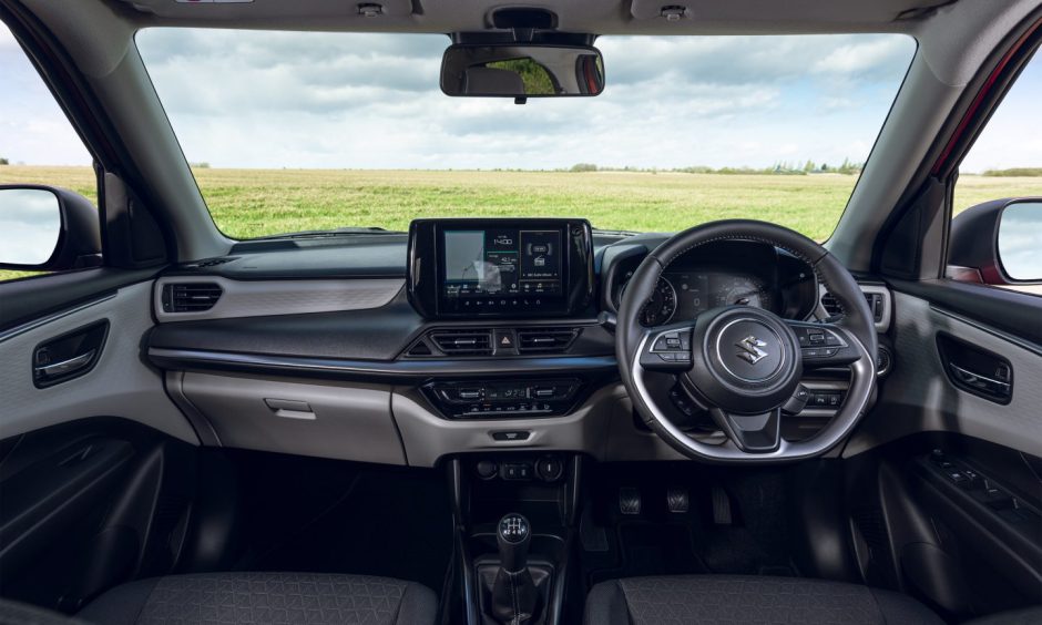 The Suzuki Swift interior is well laid out and has lots of standard equipment. 