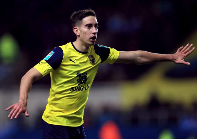 Alex Rodriguez in action for Oxford United. Image: PA