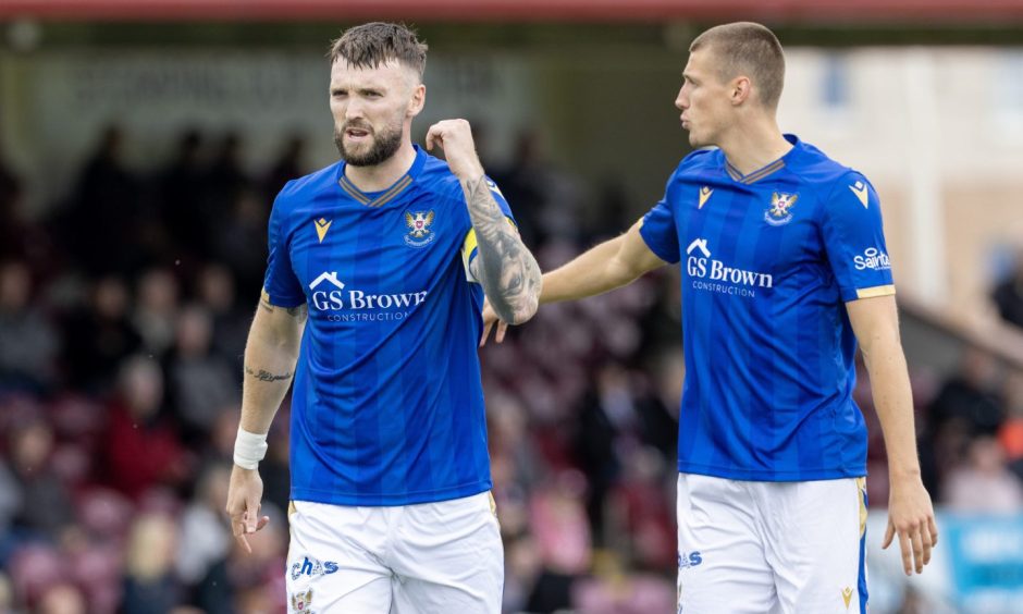 Kyle Cameron (left) is the new St Johnstone captain.