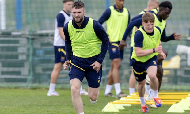 Kyle Cameron leading from the front at St Johnstone.