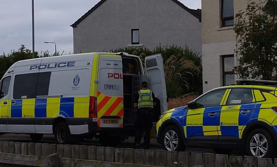 police guard house in Kirriemuir