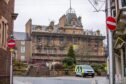 Drummond Arms, covered in scaffolding