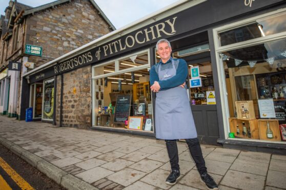 Pitlochry business owner Ewan McIlwraith, who runs Robertsons of Pitlochry on Atholl Road, Image: Steve MacDougall / DC Thomson