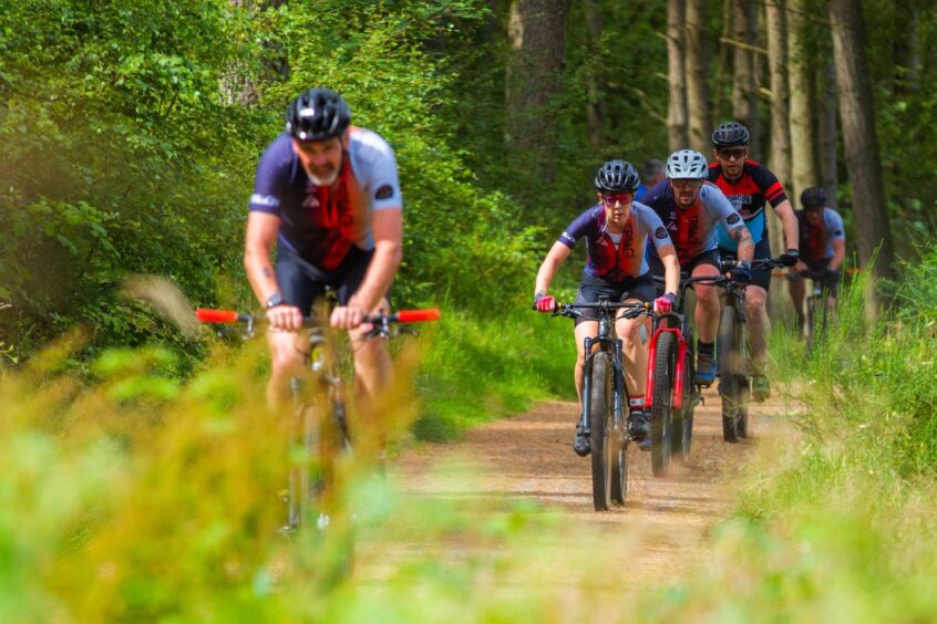 Crombie Country Park mountain biking event.