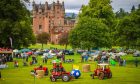 Vintage tractor football at the Glamis Extravaganza. Image: Steve MacDougall/DC Thomson